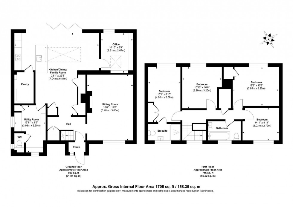 Floorplan for Oak Tree Cottages, Danehill, RH17