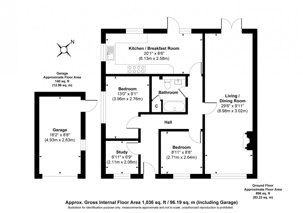 Floorplan for Farlington Avenue, Haywards Heath, RH16