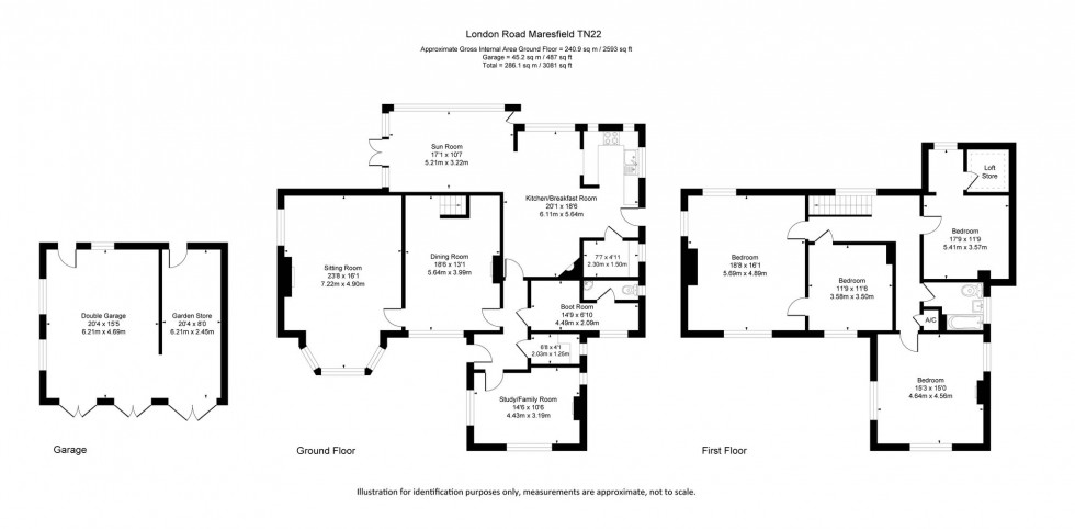Floorplan for Bankside Place, Maresfield, TN22