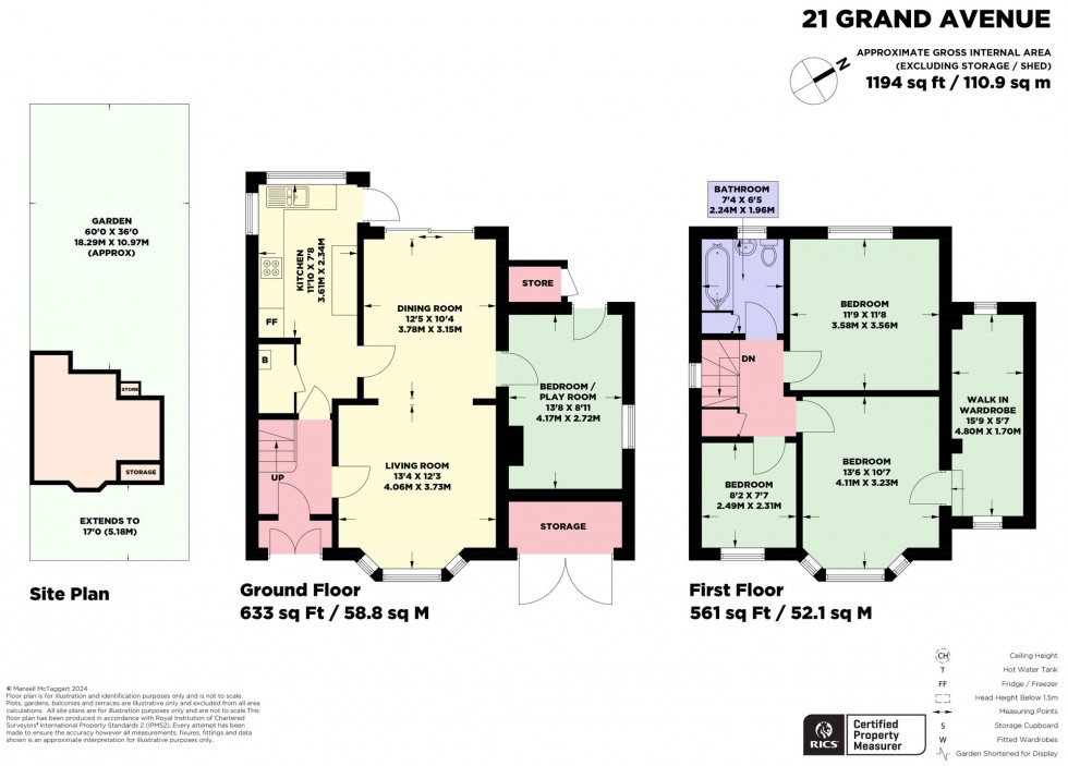 Floorplan for Grand Avenue, Hassocks, BN6
