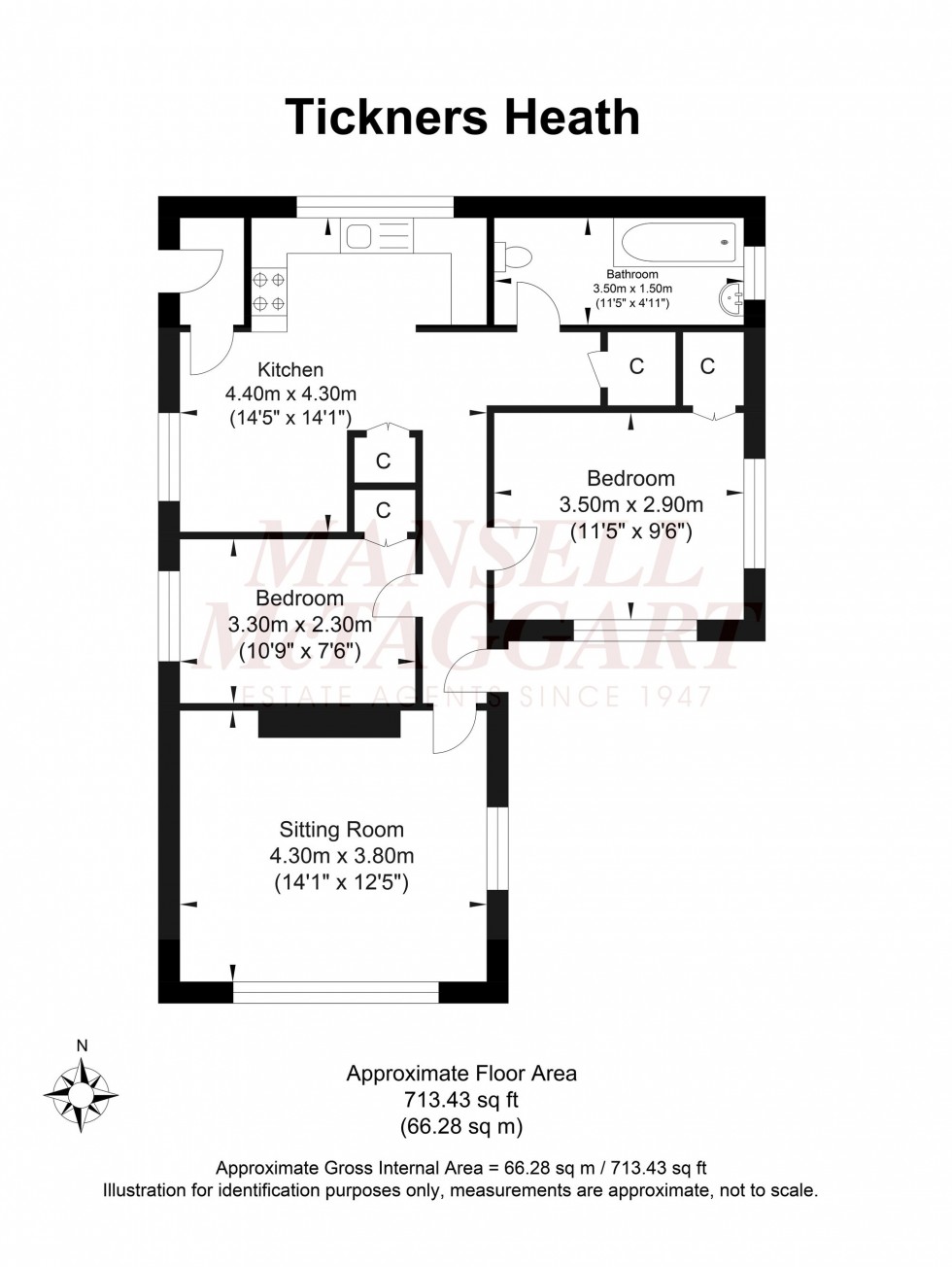 Floorplan for Tickners Heath, Alfold, GU6