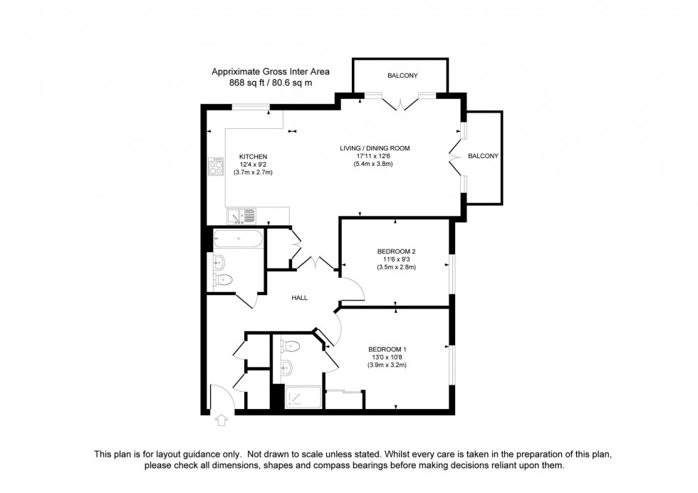 Floorplan for Renfields, Bentham House Renfields, RH16