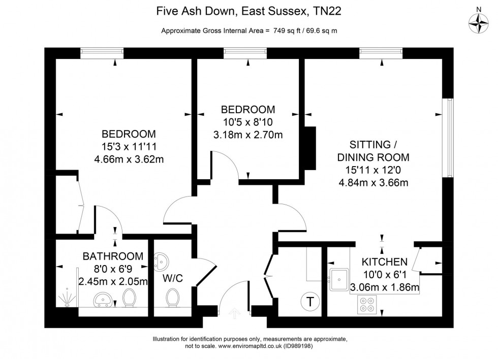 Floorplan for Linum Lane, Five Ash Down, TN22