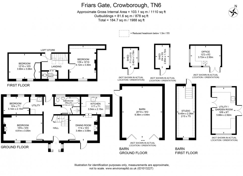 Floorplan for Friars Gate, Crowborough, TN6
