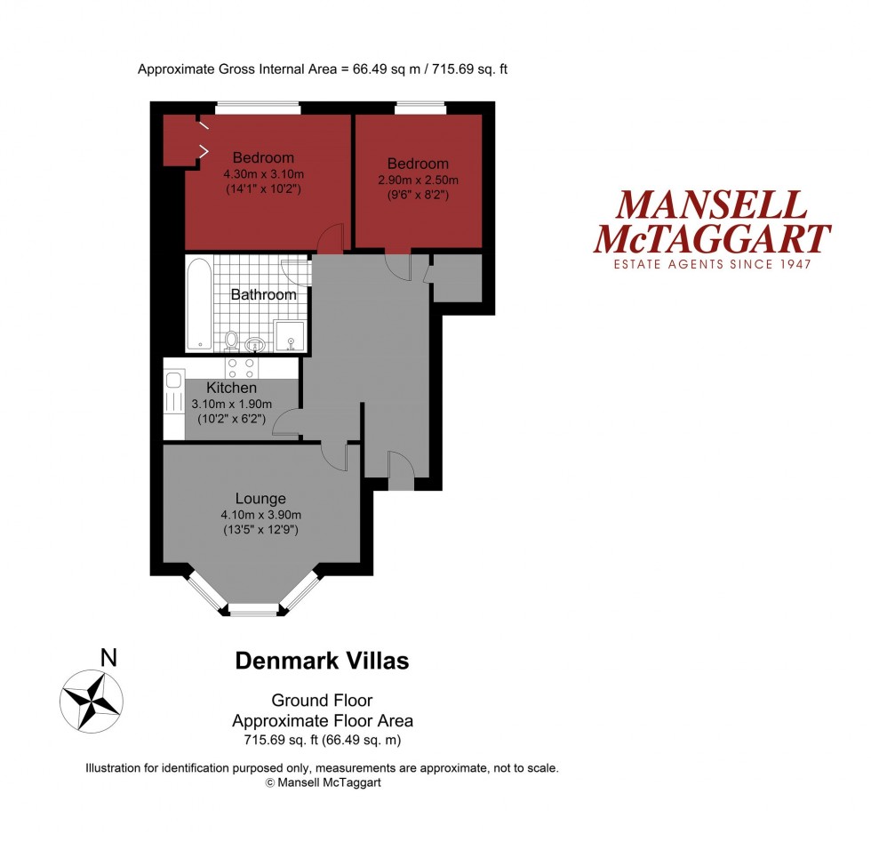 Floorplan for Denmark Villas, Hove, BN3