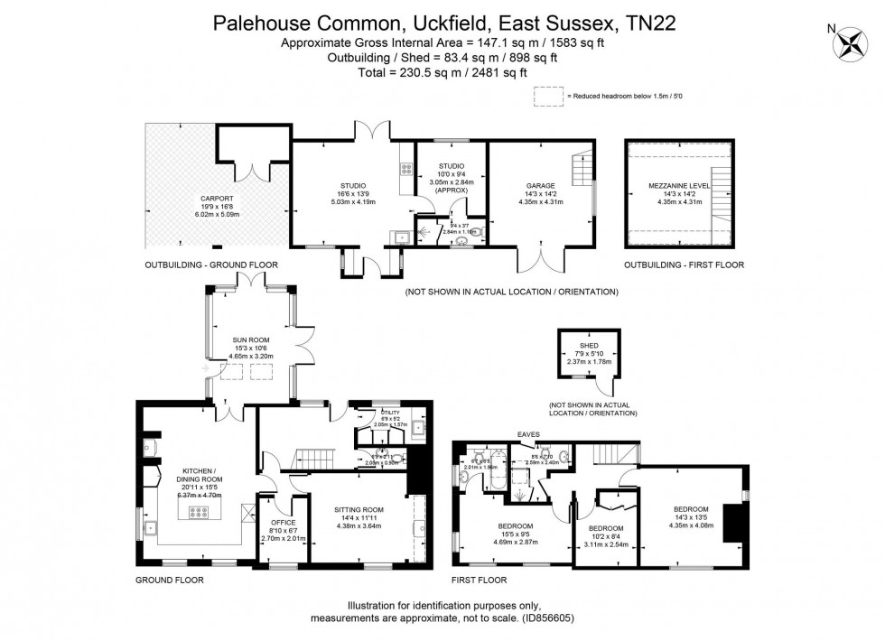 Floorplan for Palehouse Common, Framfield, TN22