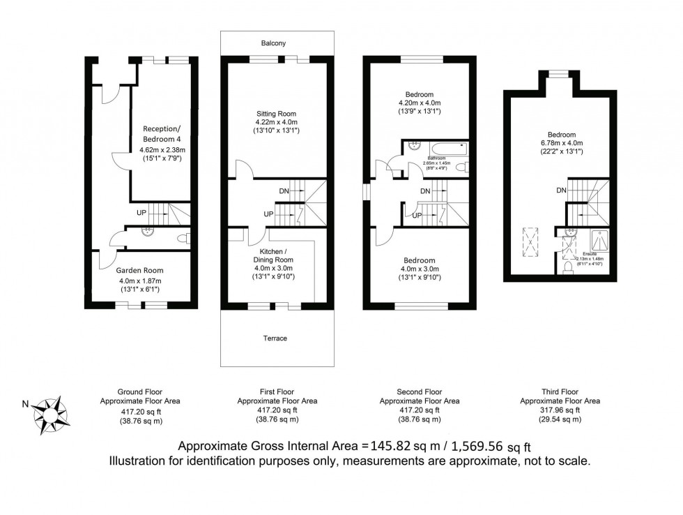 Floorplan for The Nurseries, Lewes, BN7