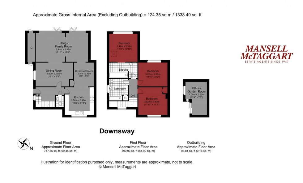 Floorplan for Downsway, Southwick, BN42