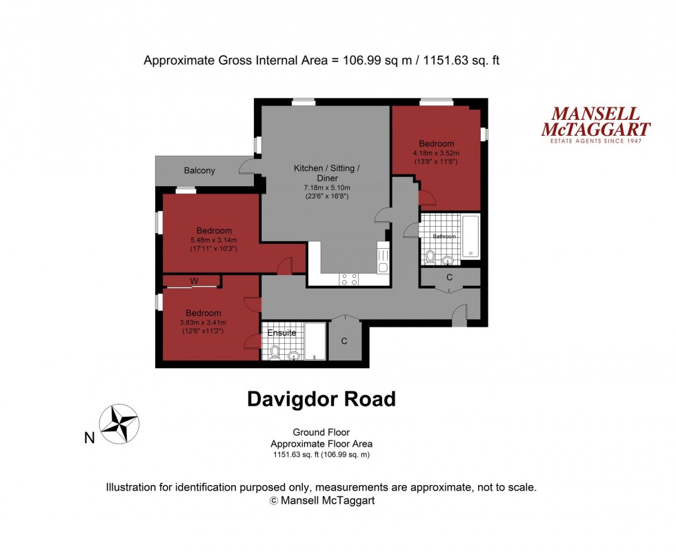 Floorplan for Davigdor Road, Hove, BN3