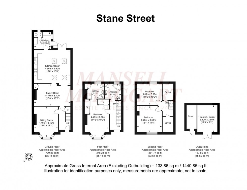 Floorplan for Stane Street, Five Oaks, RH14
