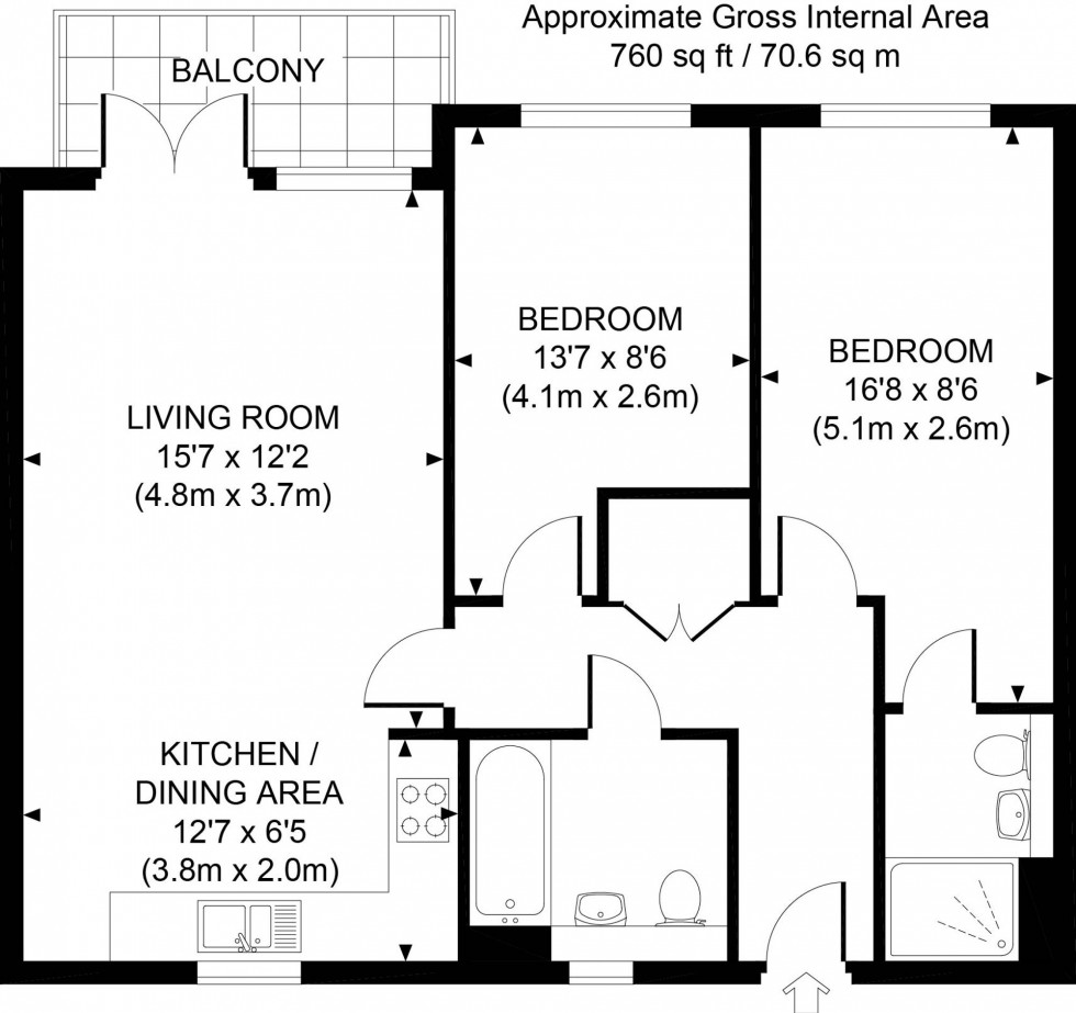 Floorplan for Lexington Drive, Haywards Heath, RH16