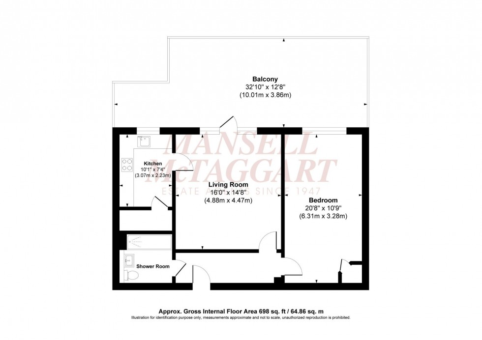 Floorplan for The Brow, Clayton Court The Brow, RH15