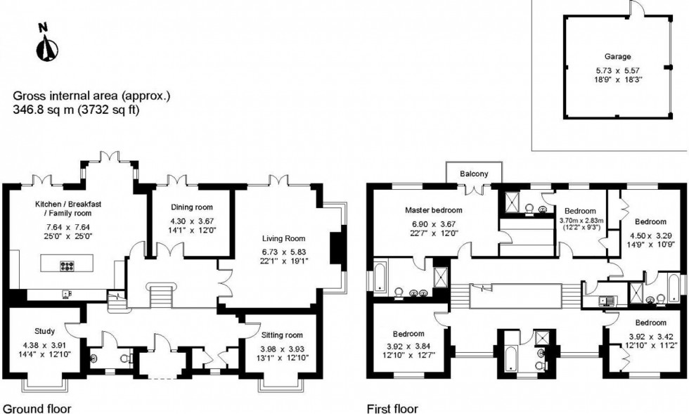 Floorplan for Deerhurst Park, Forest Row, RH18
