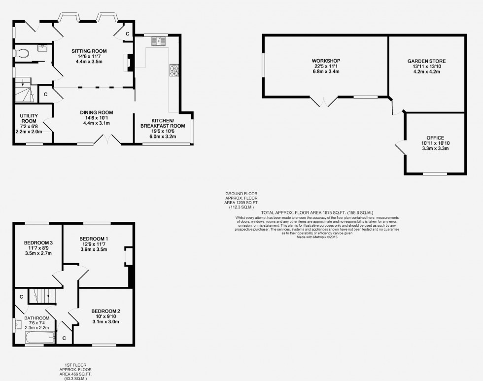 Floorplan for Grove Hill, Hellingly, BN27