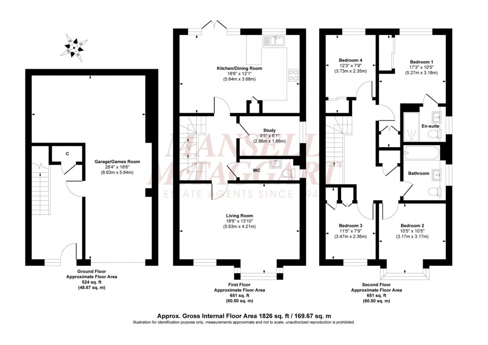 Floorplan for Grainger Way, Haywards Heath, RH17