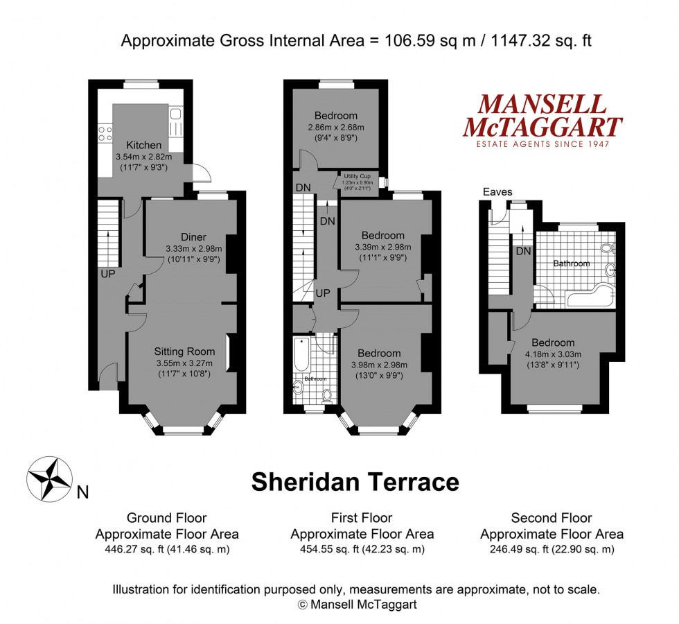 Floorplan for Sheridan Terrace, Hove, BN3