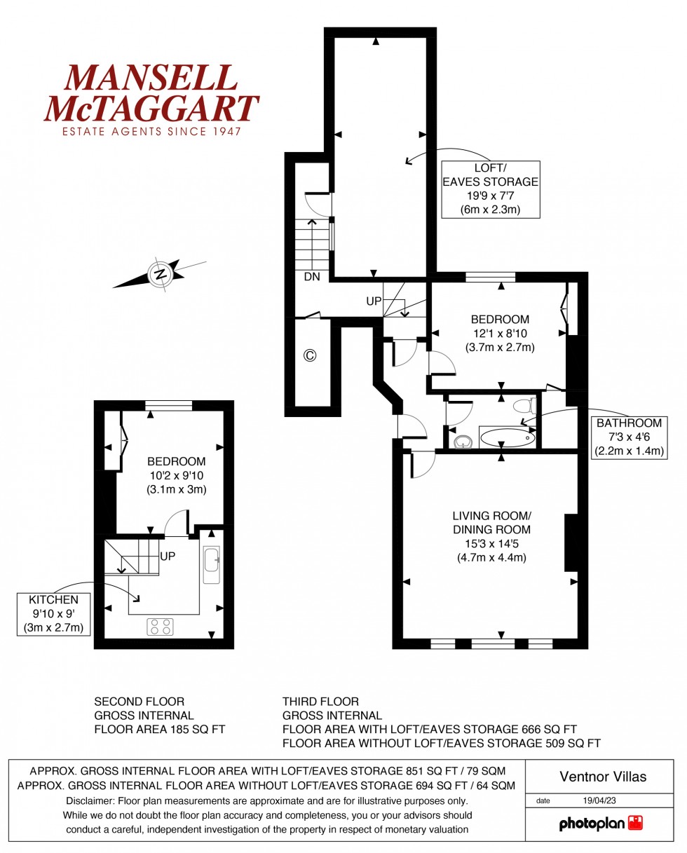Floorplan for Ventnor Villas, Hove, BN3