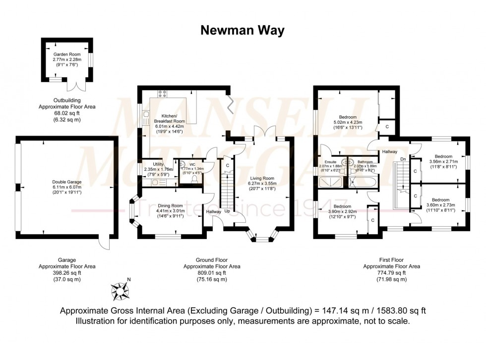 Floorplan for Newman Way, Billingshurst, RH14