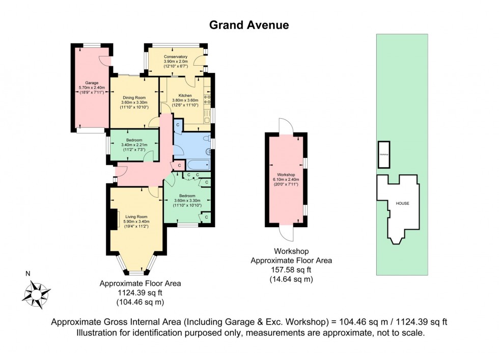 Floorplan for Grand Avenue, Hassocks, BN6