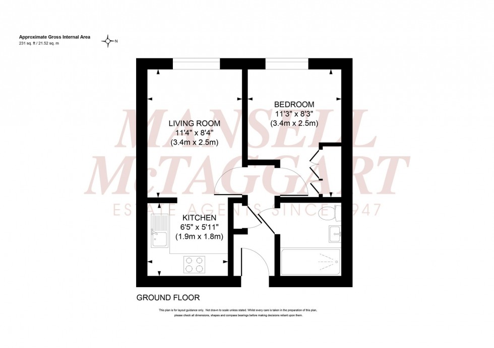Floorplan for St. Johns Road, St. Johns Court St. Johns Road, RH15