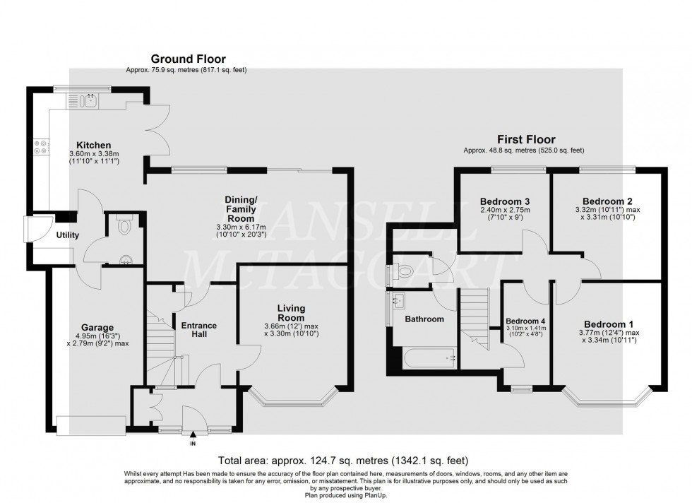 Floorplan for Blount Avenue, East Grinstead, RH19