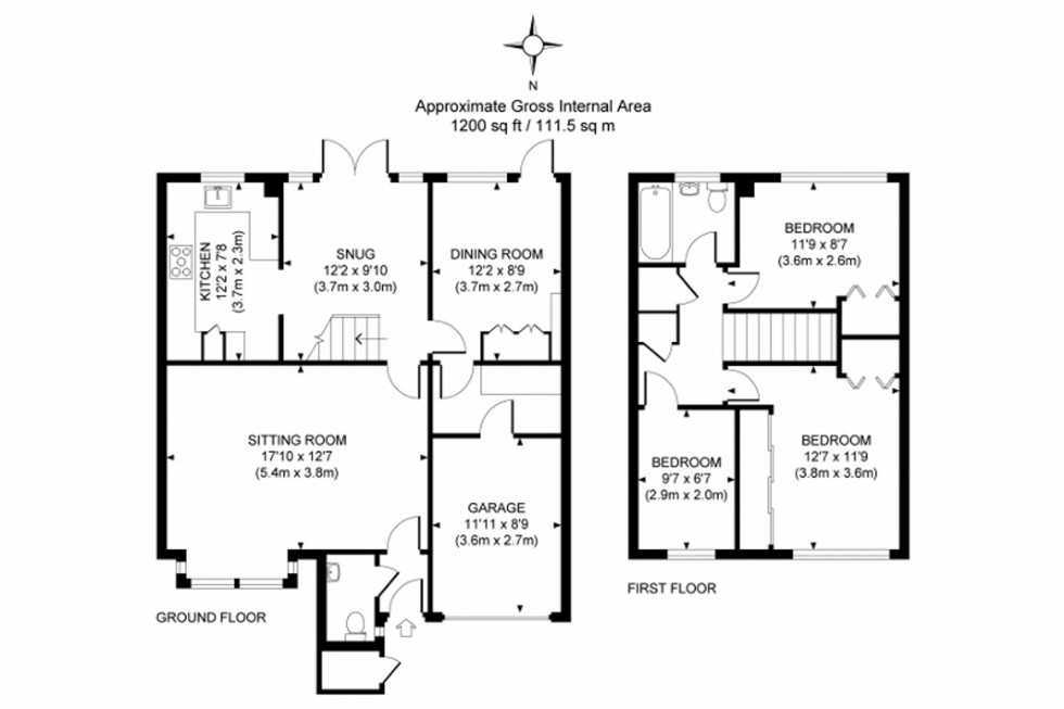 Floorplan for Nursery Close, Haywards Heath, RH16