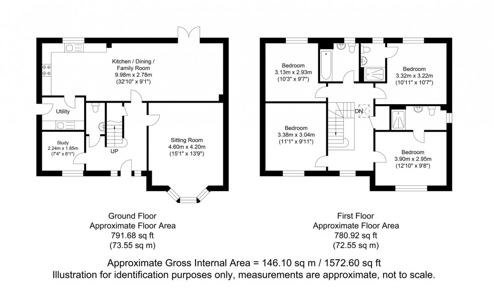 Floorplan for Ashdown Gardens, East Sussex, TN6