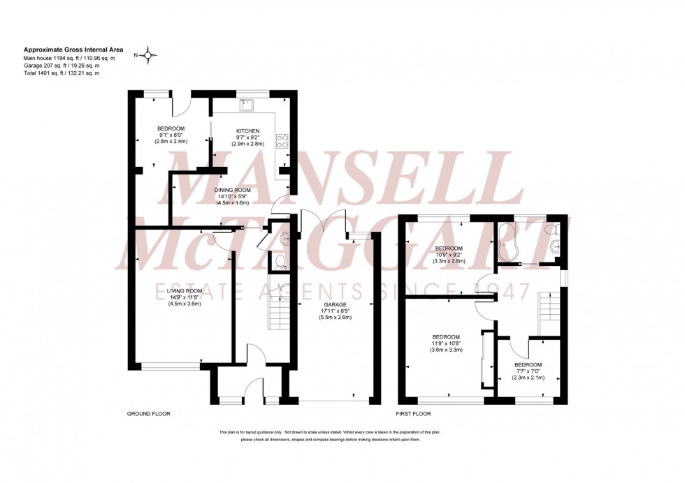 Floorplan for Meadow Lane, Burgess Hill, RH15