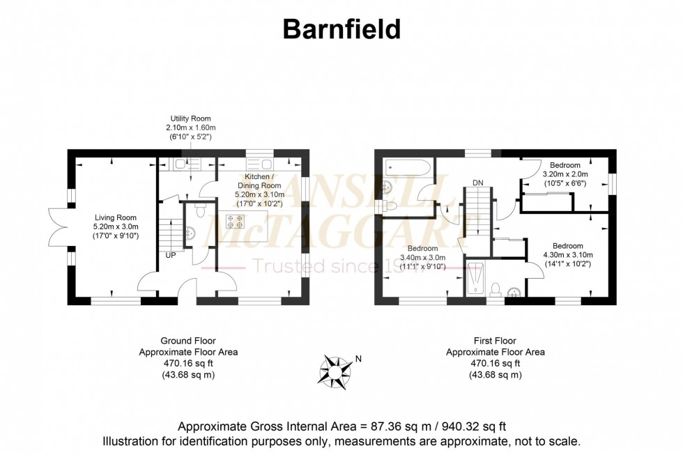 Floorplan for Barnfield, Billingshurst, RH14