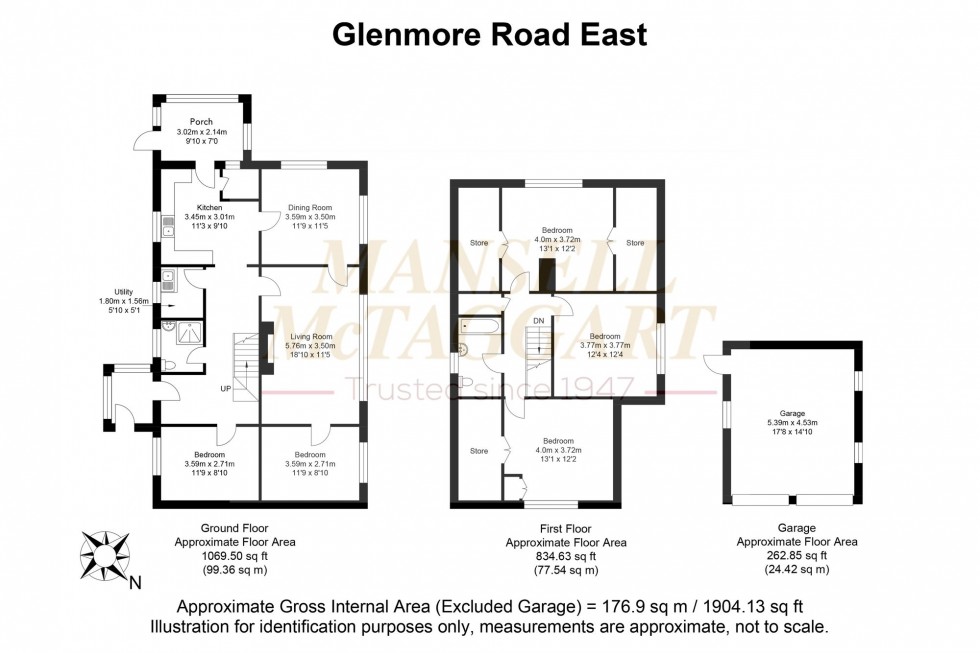 Floorplan for Glenmore Road East, Crowborough, TN6