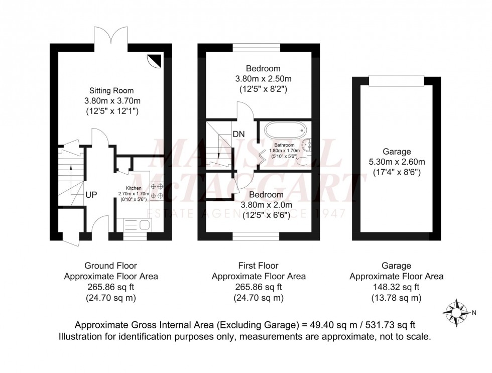 Floorplan for Acorn Avenue, Cowfold, RH13
