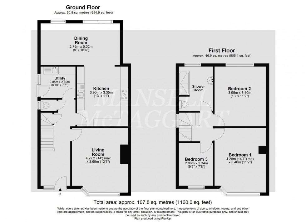 Floorplan for The Meadway, Horley, RH6