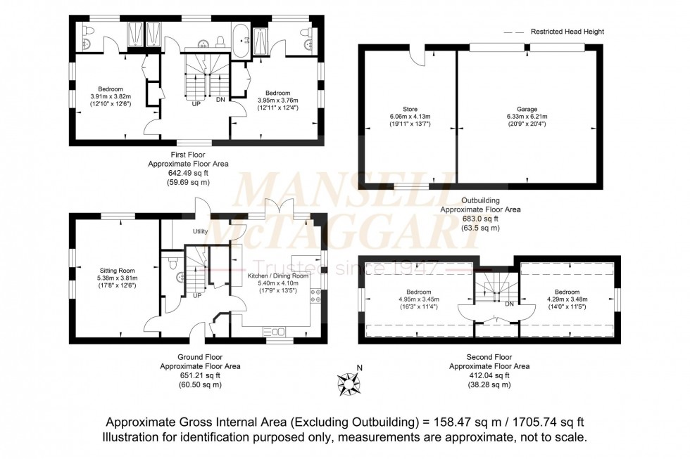 Floorplan for Cross In Hand, Heathfield, TN21