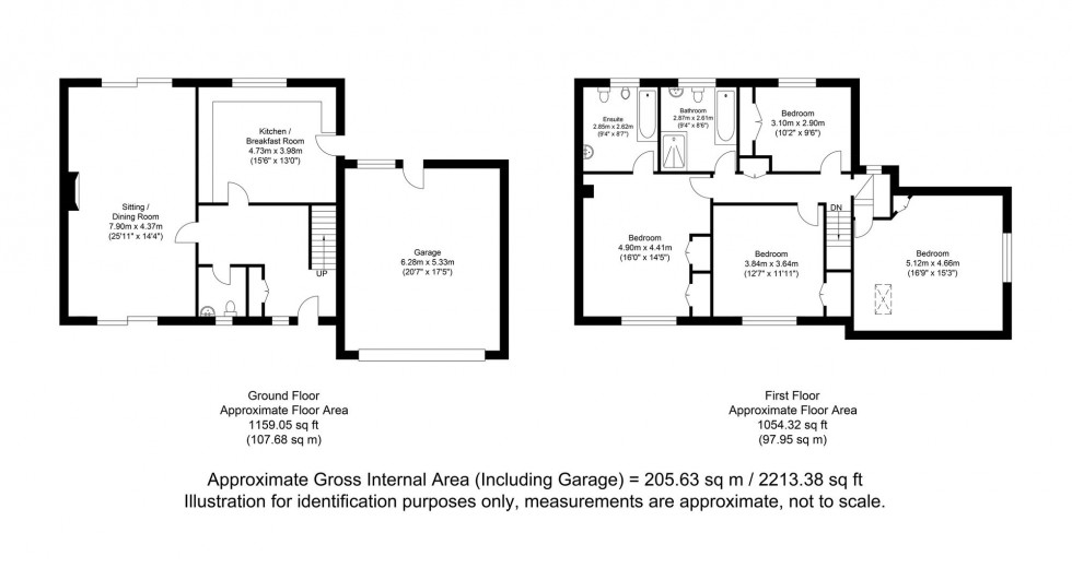 Floorplan for Wellgreen Lane, Kingston, BN7