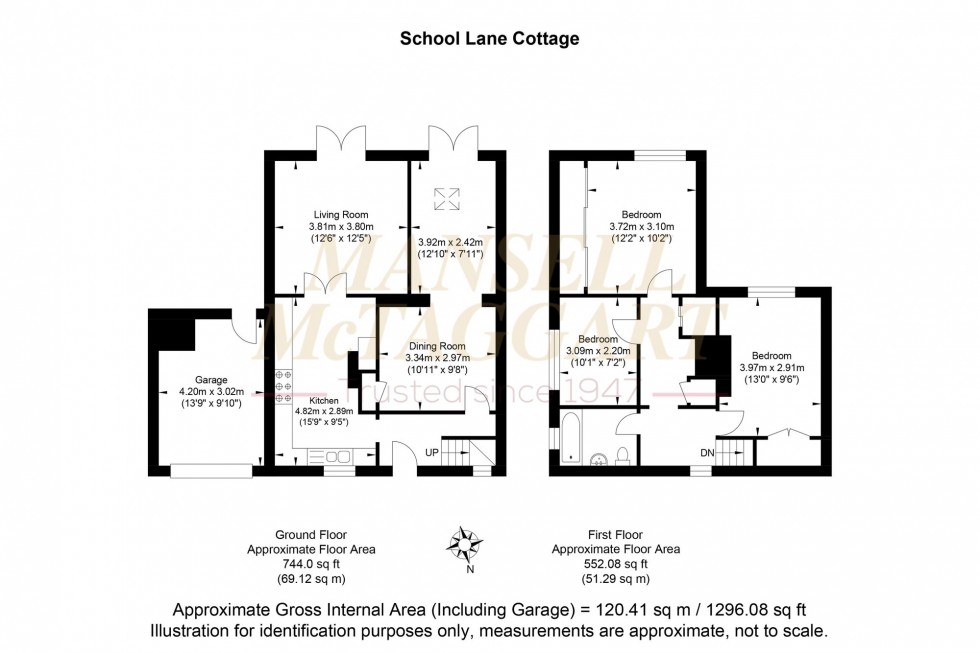 Floorplan for School Lane, Hadlow Down, TN22