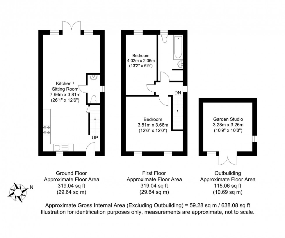 Floorplan for Chatfield Close, Cooksbridge, BN8