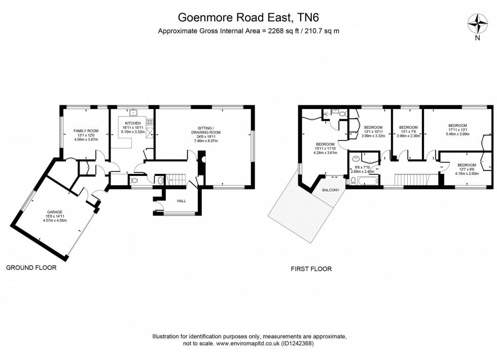 Floorplan for Glenmore Road East, Crowborough, TN6