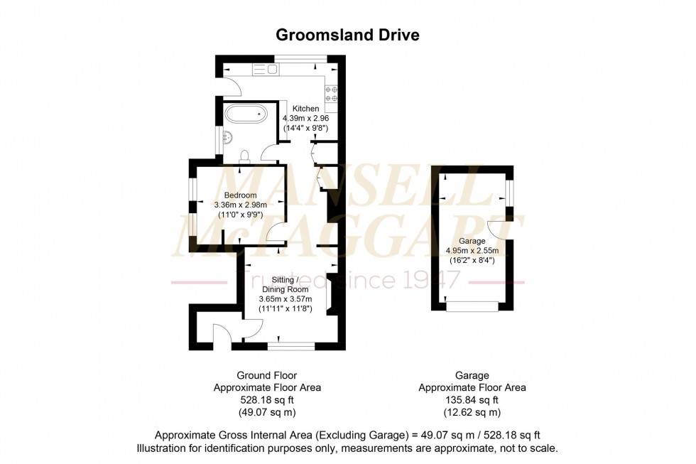 Floorplan for Groomsland Drive, Billingshurst, RH14
