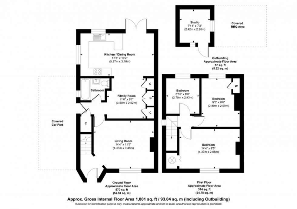Floorplan for Bentswood Crescent, Haywards Heath, RH16