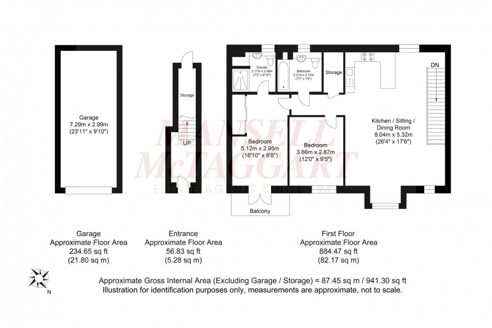 Floorplan for Churchill Way, Broadbridge Heath, RH12
