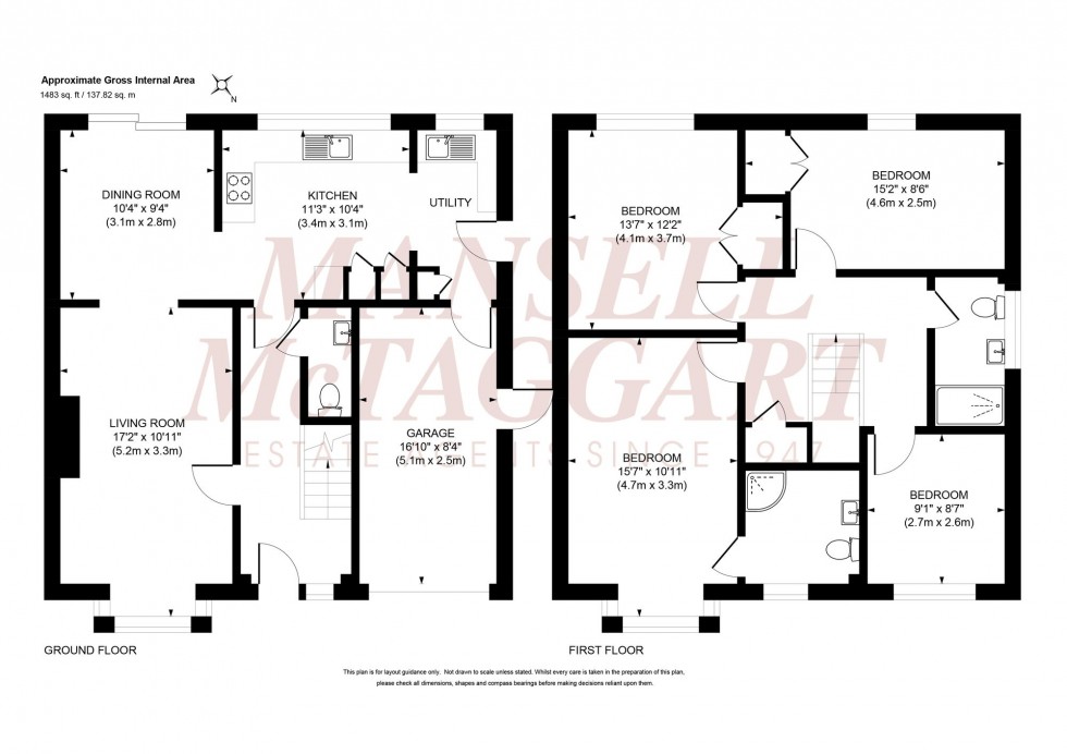 Floorplan for Henry Burt Way, Burgess Hill, RH15
