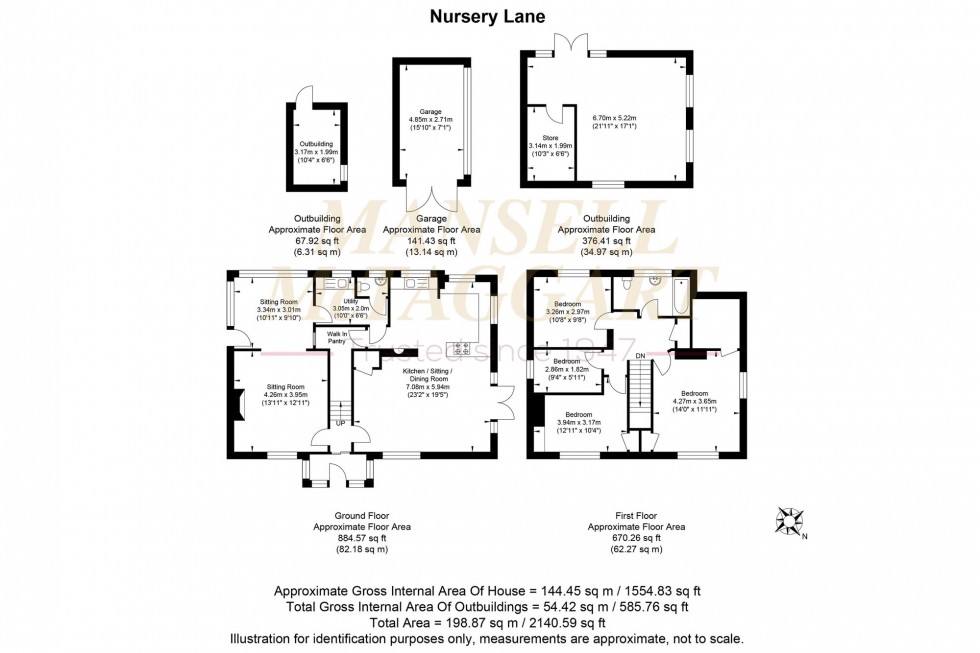 Floorplan for Nursery Lane, Fairwarp, TN22