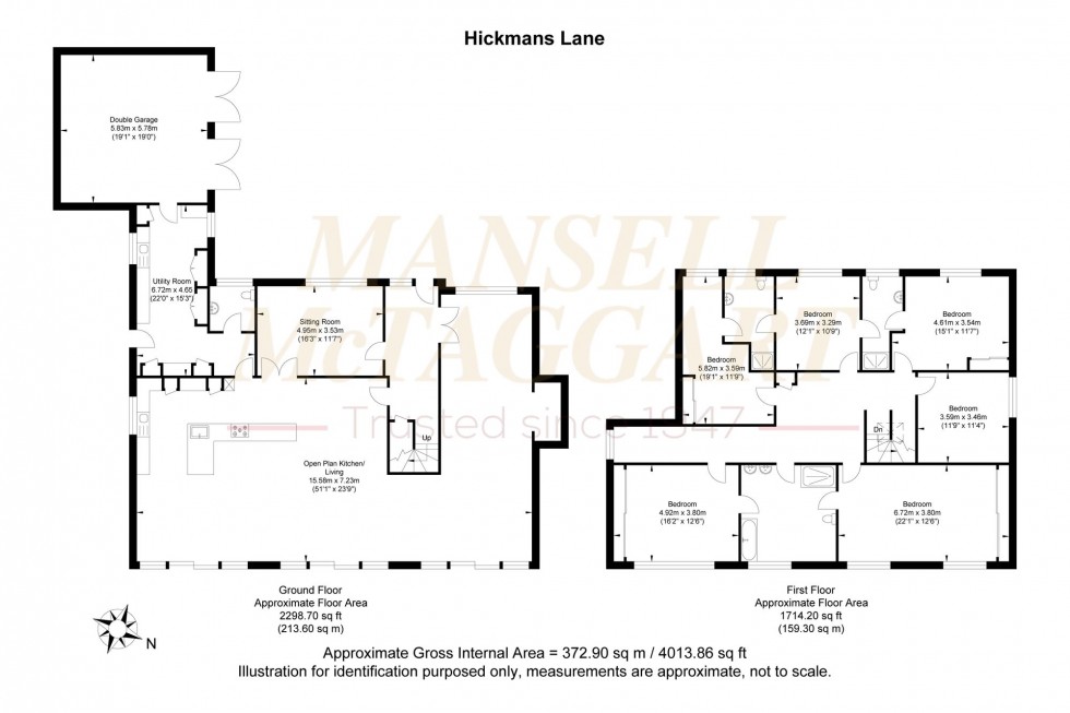 Floorplan for Hickmans Lane, Lindfield, RH16