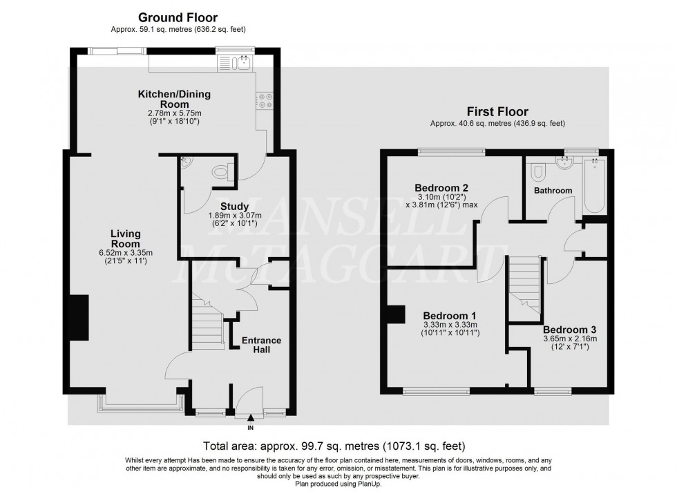 Floorplan for Hardham Close, Crawley, RH11