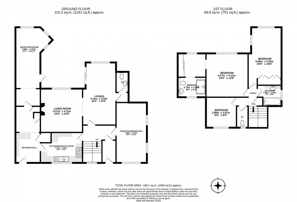 Floorplan for Holtye Road, East Grinstead, RH19