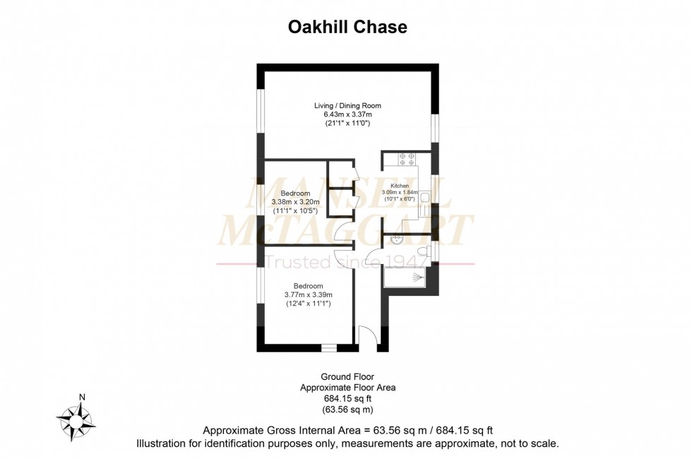 Floorplan for Oakhill Chase, Crawley, RH10