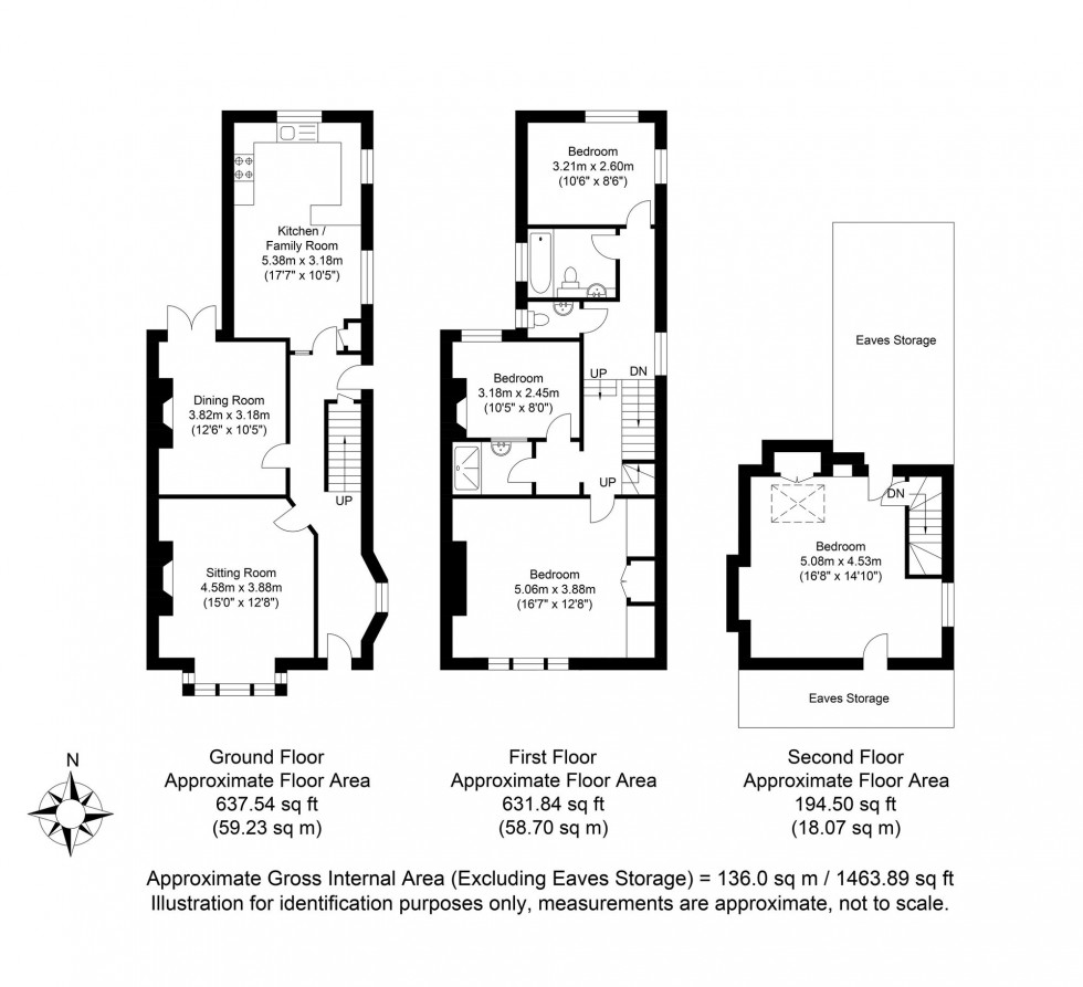 Floorplan for The Avenue, Lewes, BN7