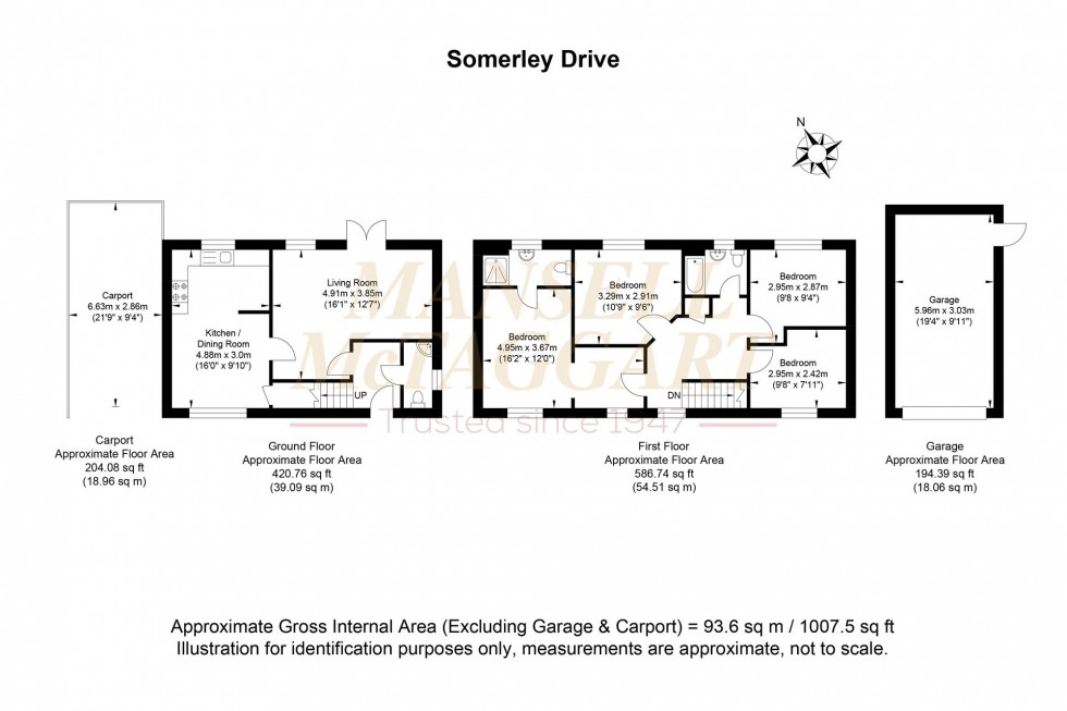 Floorplan for Somerley Drive, Crawley, RH10