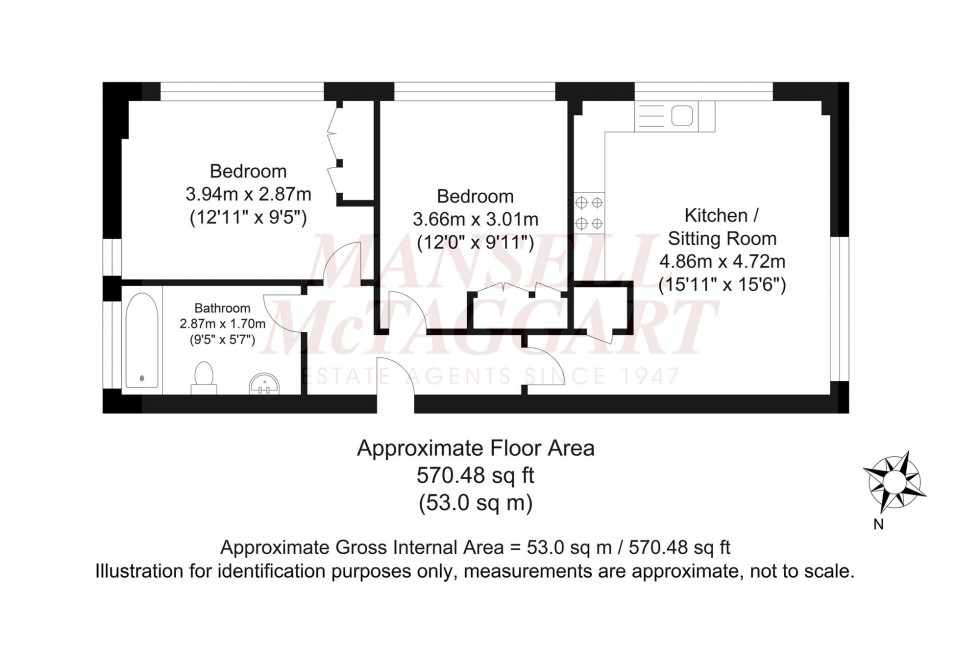 Floorplan for North Street, Horsham, RH12