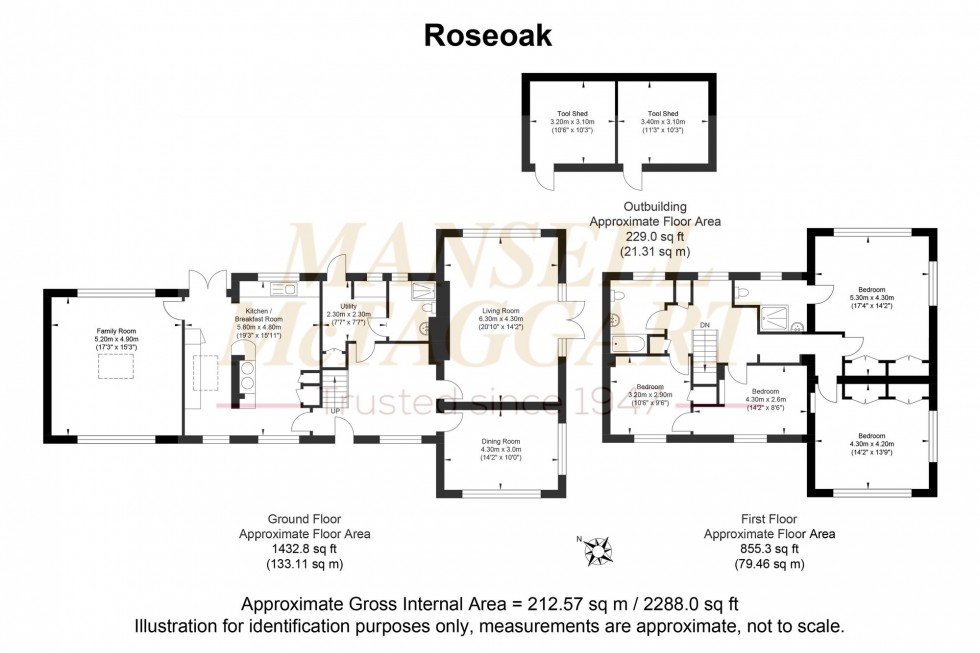 Floorplan for Colwood Lane, Warninglid, RH17